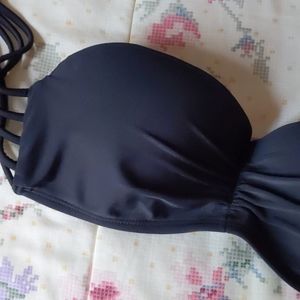 Black Bikini Top, Swimsuit Top, Summer Top . Sz S